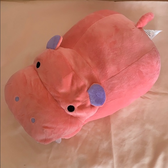 Pink hippo stuff animal